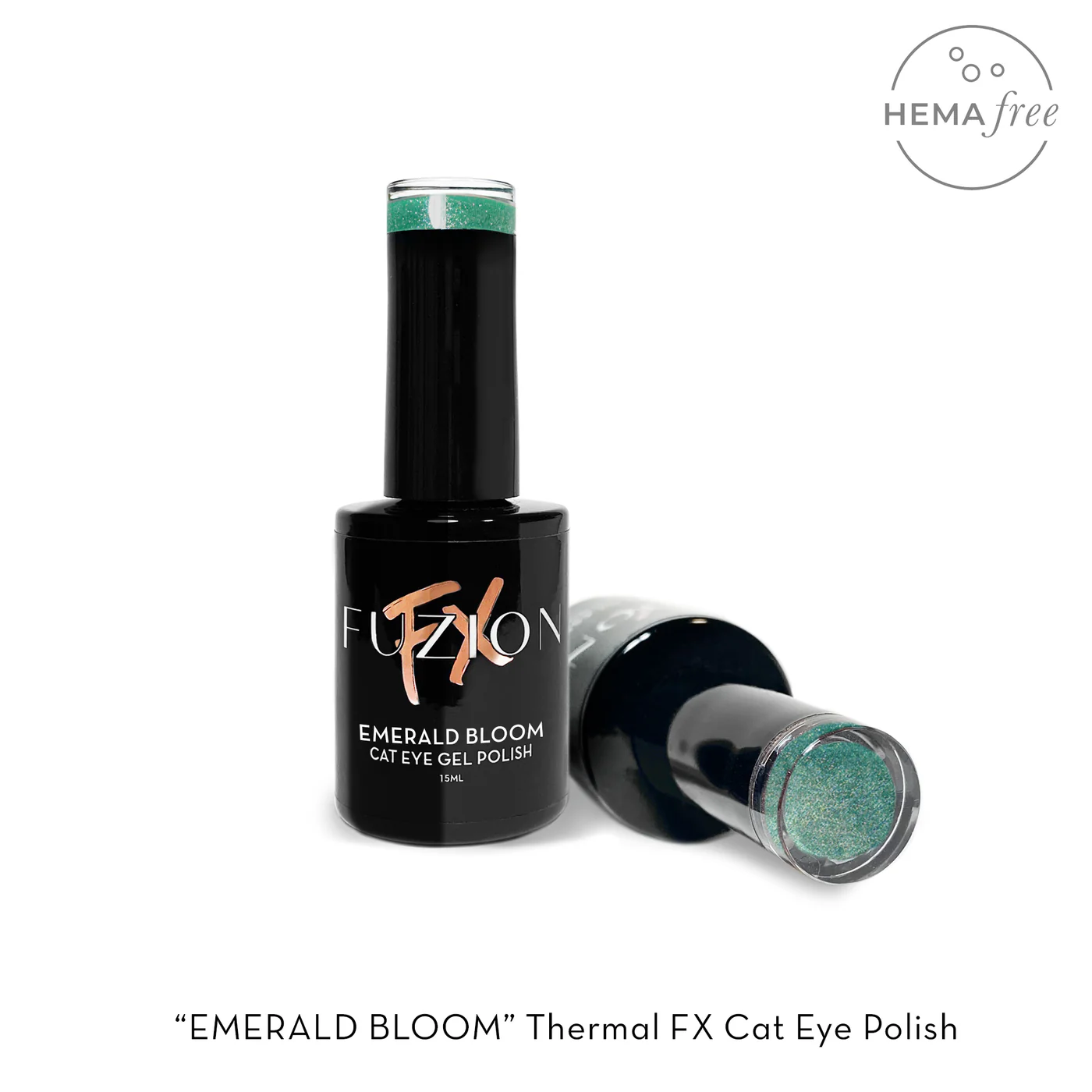 Fuzion FX Thermal Cat Eye Gel Polish 15ml - Emerald Bloom Secondary image