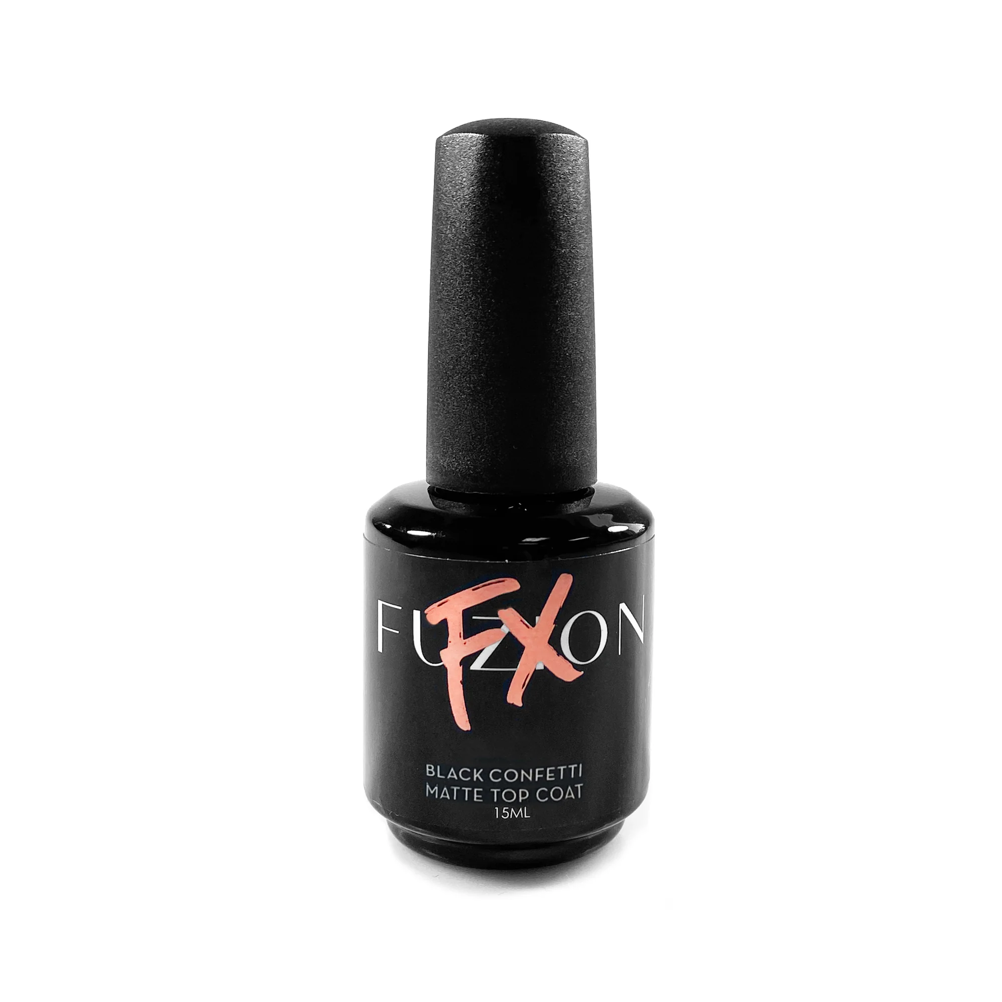 Fuzion FX Matte Top Coat - Black Confetti 15ml Main image