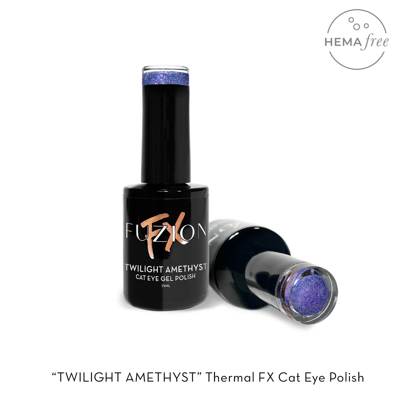 Fuzion FX Thermal Cat Eye Gel Polish 15ml - Twilight Amethyst Secondary image