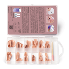 Gelish - Soft Gel Tips Short Round Pink Nude - 120ct