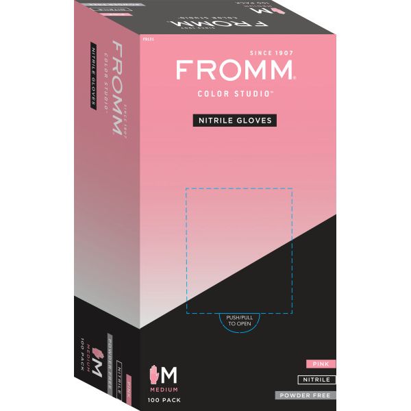 Fromm Pink Nitrile Gloves 100pk - Medium (F9131) Secondary image