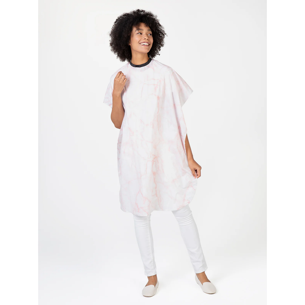 Betty Dain Marble Shampoo Cape - Rose Quartz (391V-M-RQZ)