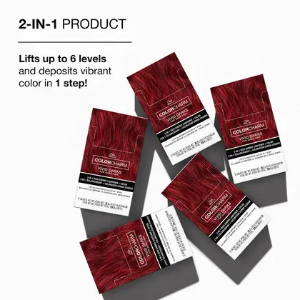 Wella Color Charm Vivid Darks 2 in 1 Pigmented Lightener - Raspberry Pop