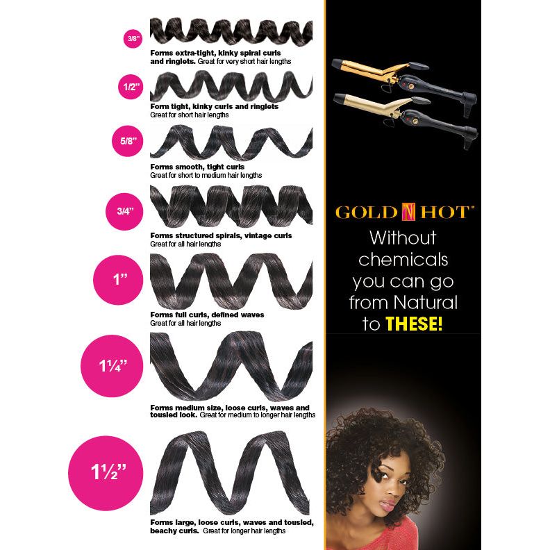 Gold N Hot 3/4" Spring Curling Iron