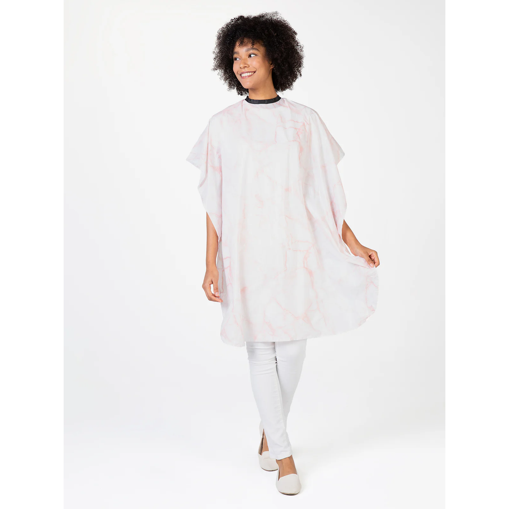 Betty Dain Marble Shampoo Cape - Rose Quartz (391V-M-RQZ)