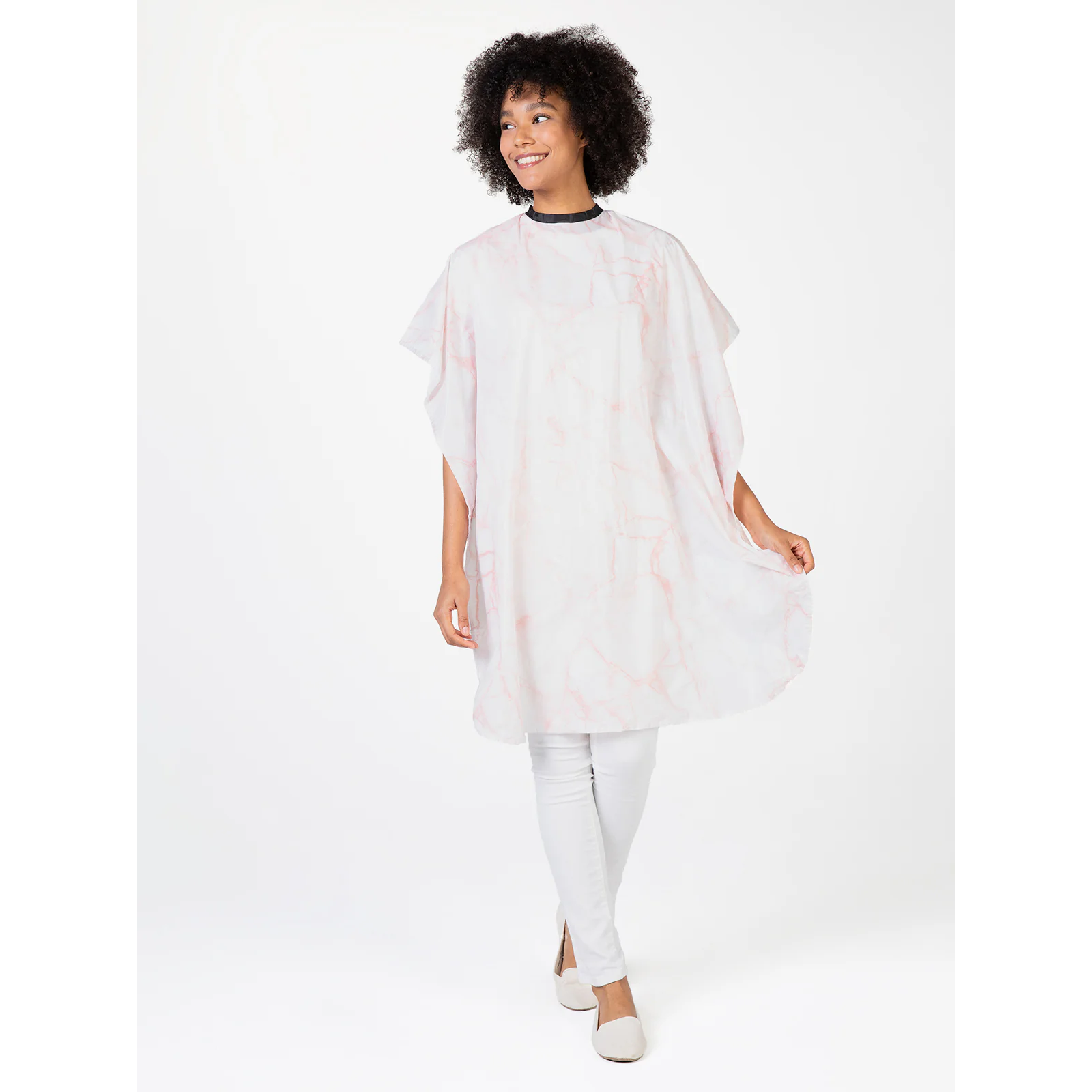 Betty Dain Marble Shampoo Cape - Rose Quartz (391V-M-RQZ)