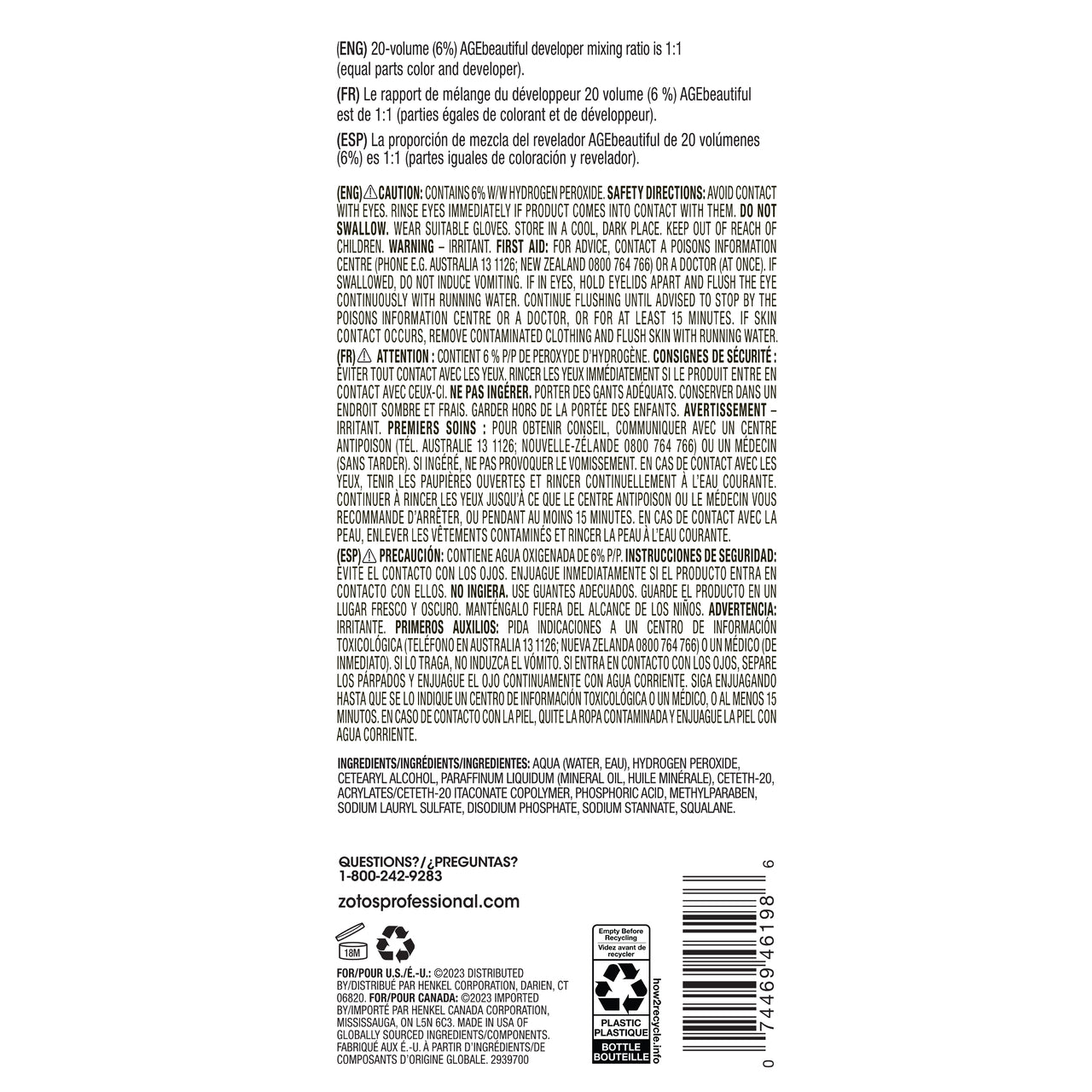 AGEbeautiful Developer 20 Volume 16oz Secondary image