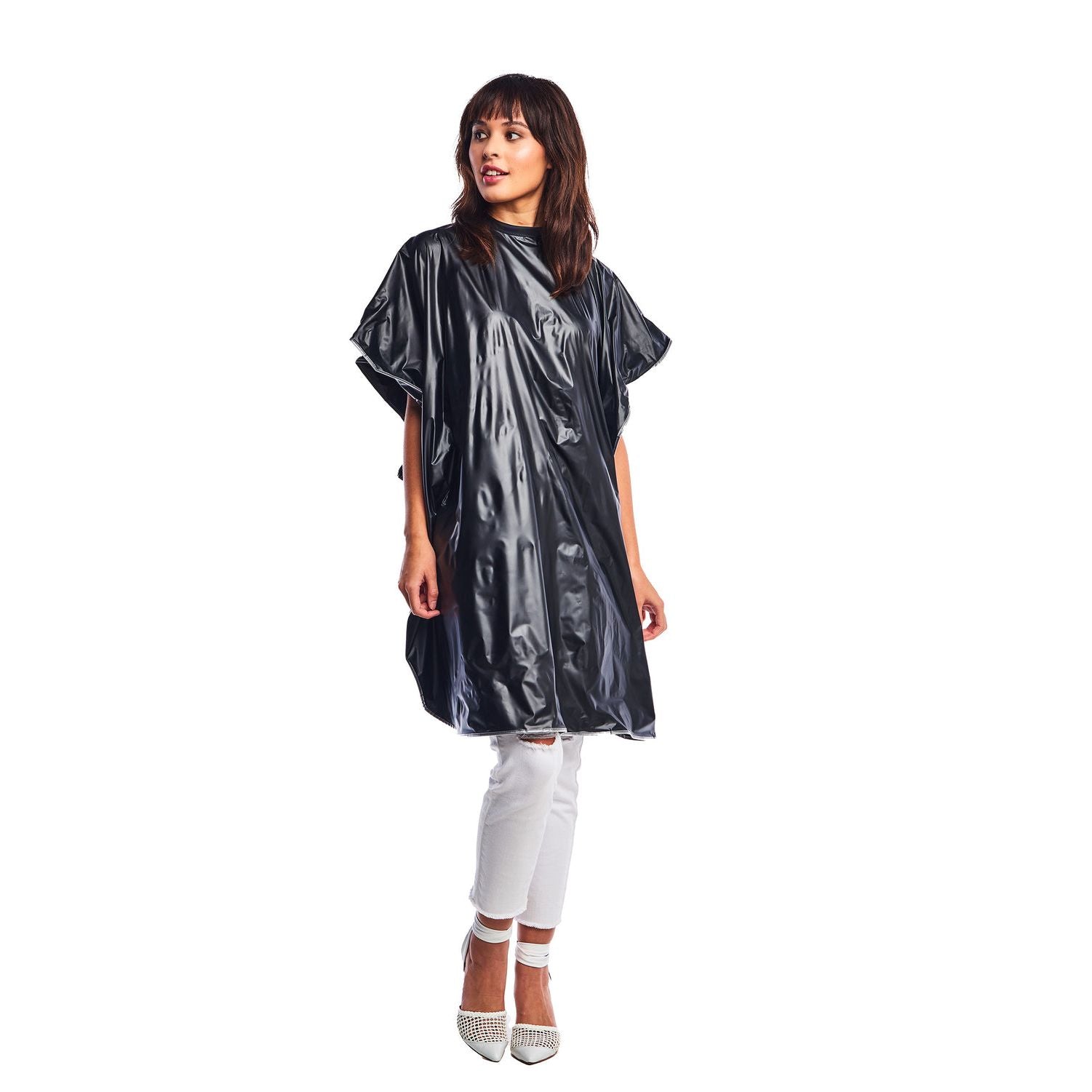 Betty Dain Lustre Shampoo Cape - Black (311V-BLK) Secondary image