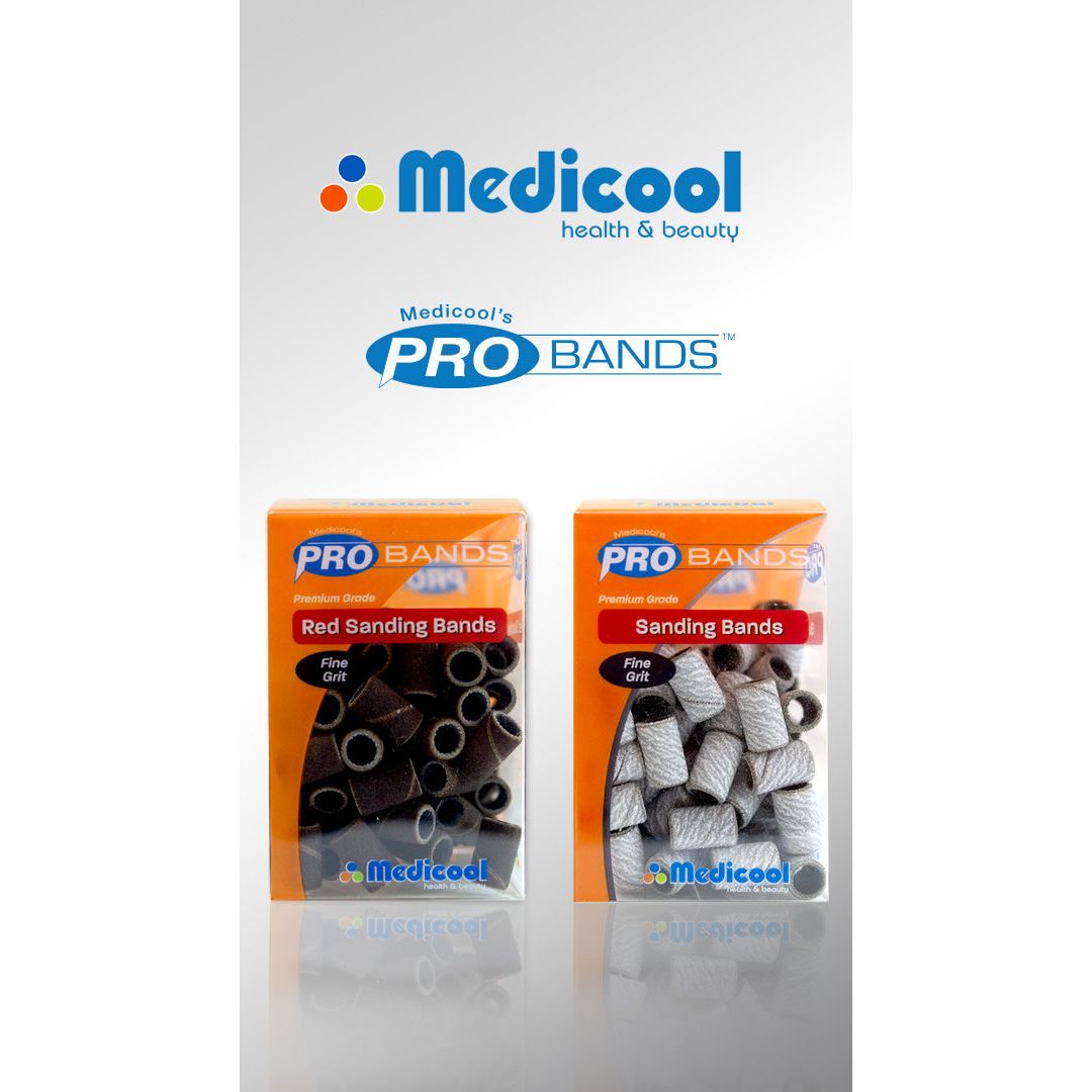Medicool White Zebra Sanding Bands 100pk