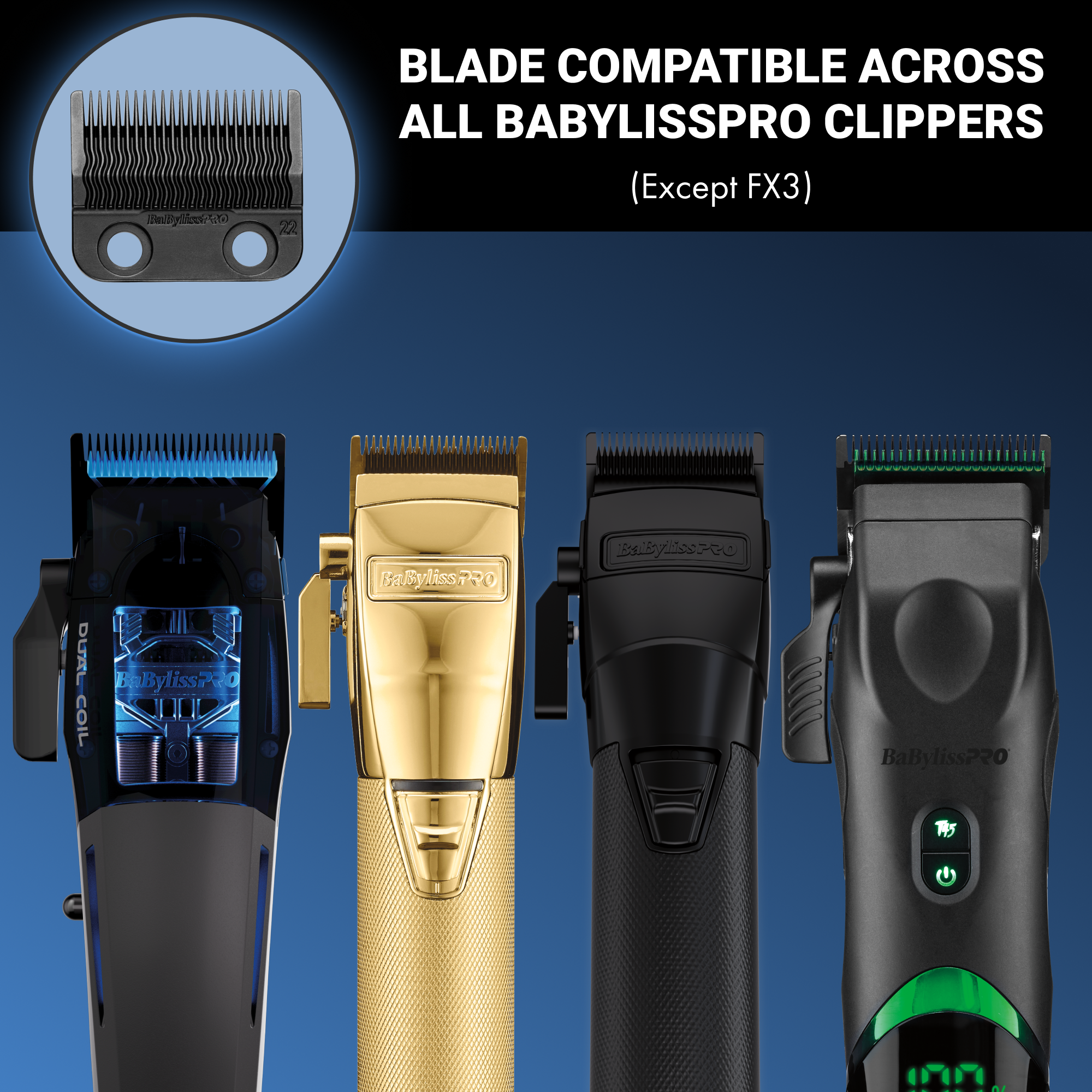 Babyliss Pro Dual Coil Clipper Blade (FX8095B)