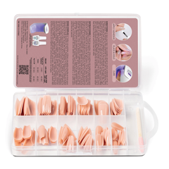 Gelish - Soft Gel Tips Medium Coffin Pink Nude - 120ct