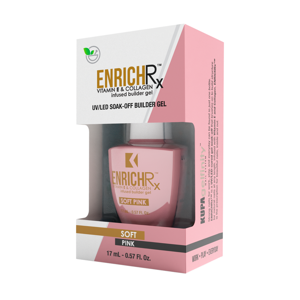 EnrichRx UV/LED Builder Gel - Soft Pink