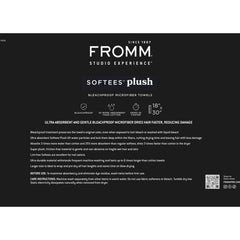 Fromm Softees Plush Microfiber Towels 6pk - Dark Grey