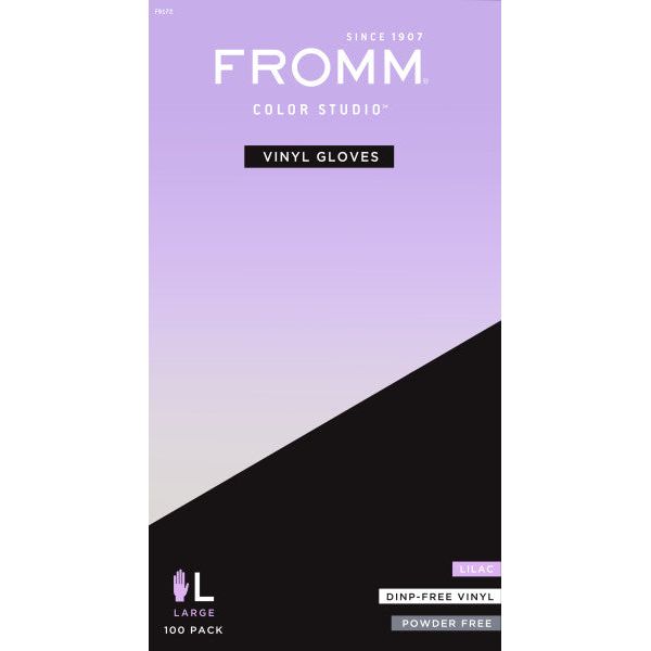 Fromm Lilac Vinyl Gloves - 100pk Main image