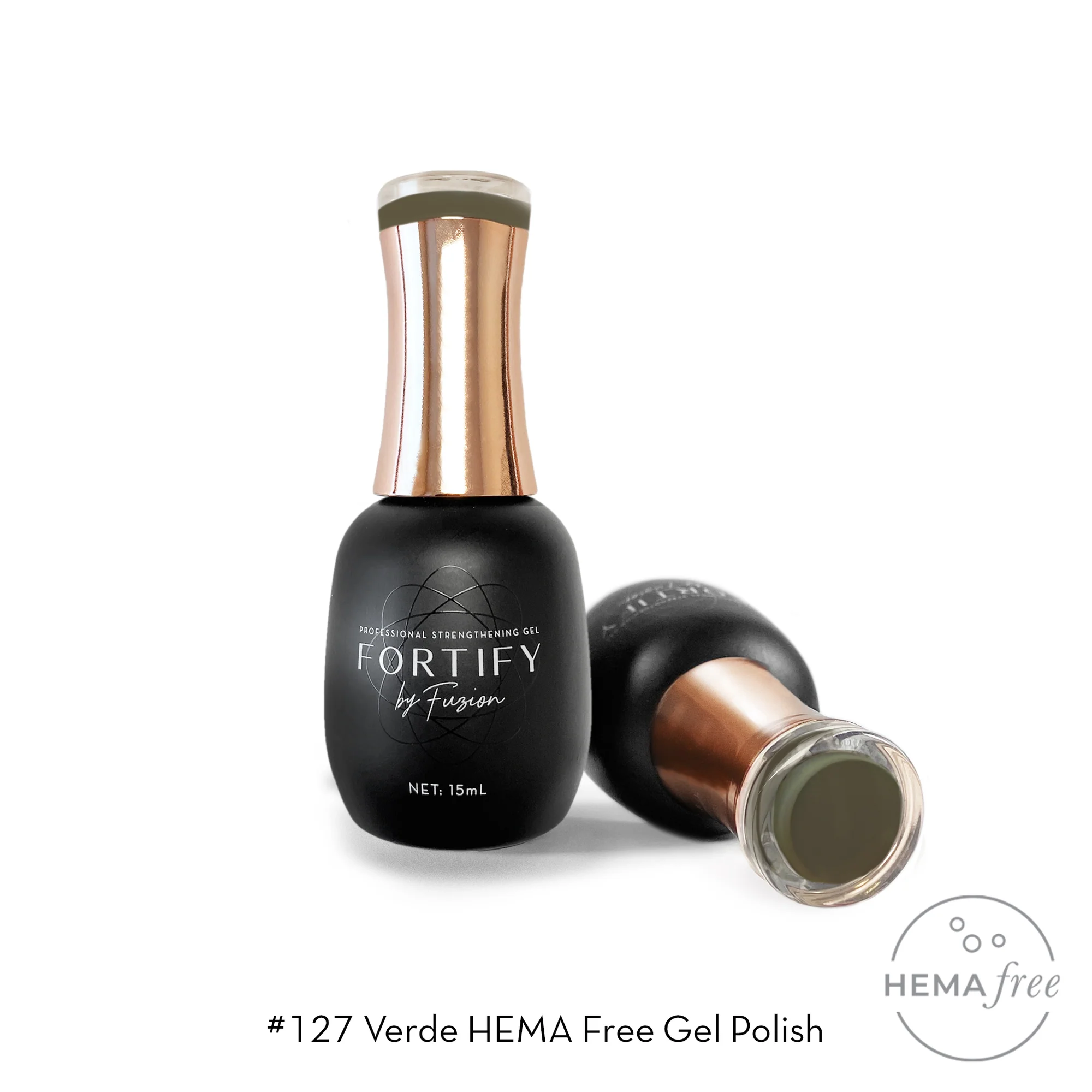 Fuzion Fortify Gel Polish 15ml - #125 Verde Secondary image