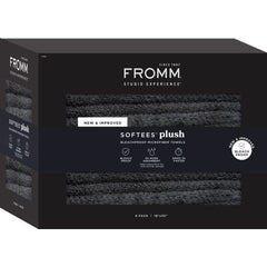 Fromm Softees Plush Microfiber Towels 6pk - Dark Grey