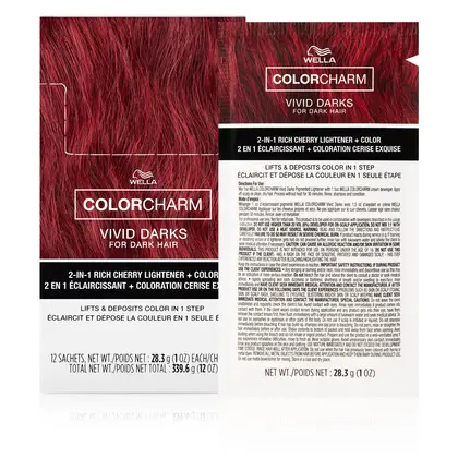 Wella Color Charm Vivid Darks 2 in 1 Pigmented Lightener - Rich Cherry Main image