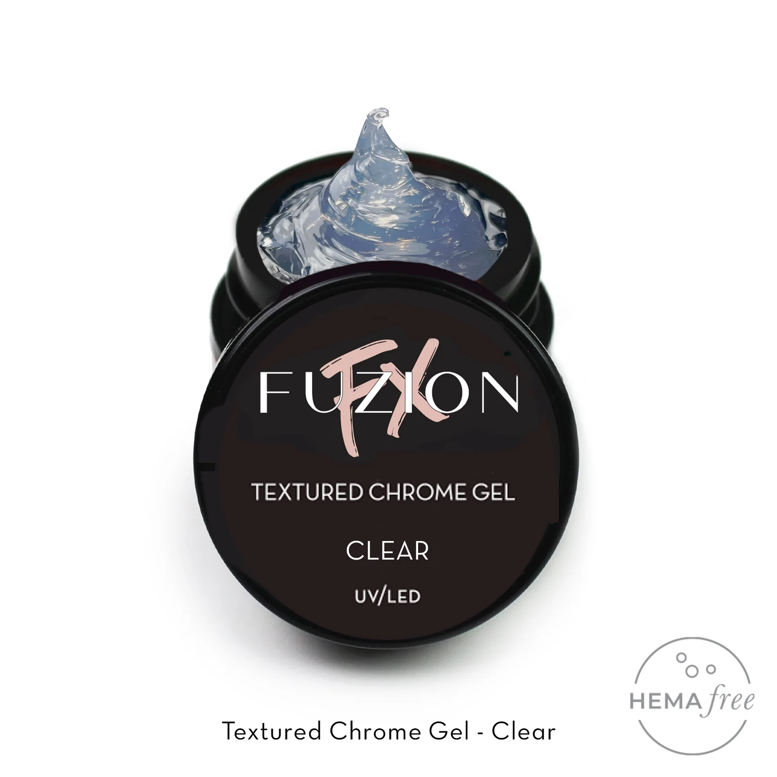 Fuzion FX Textured Chrome Gel 5g - Clear