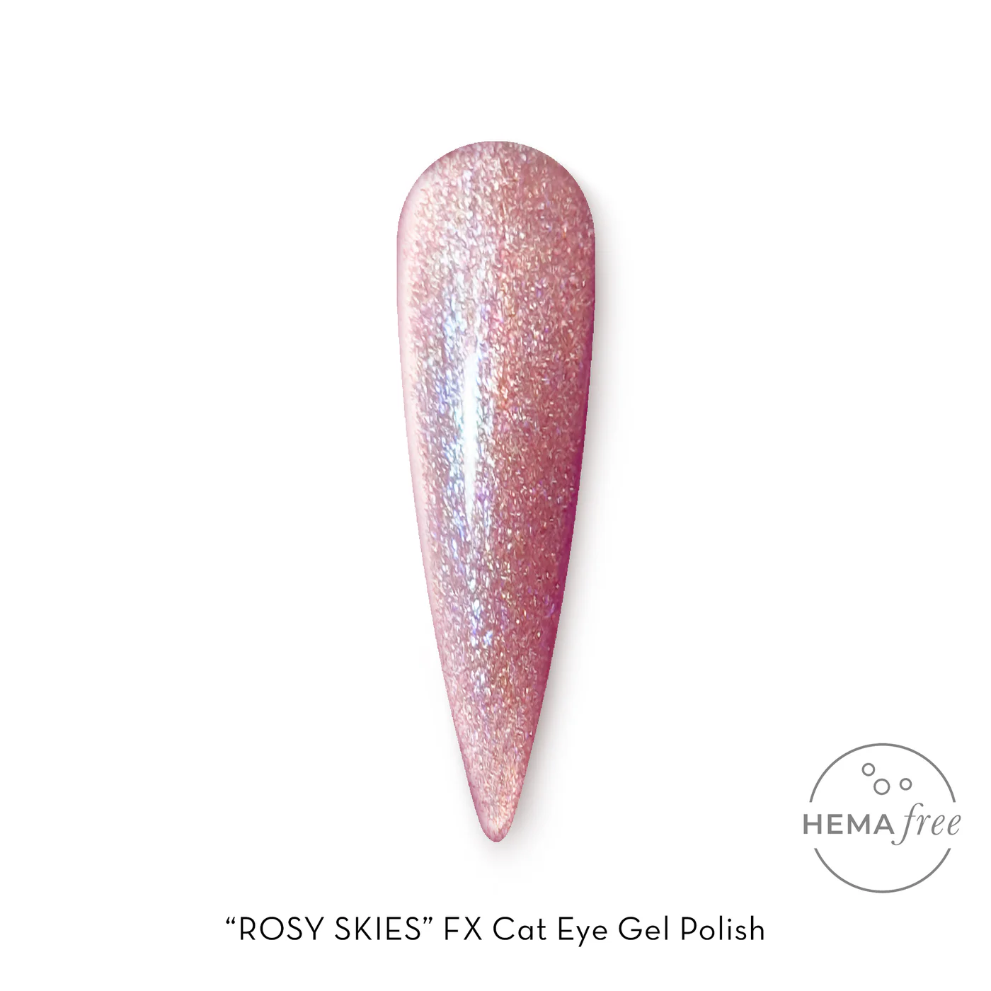 Fuzion FX Cat Eye Gel Polish 15ml - Rosy Skies Main image