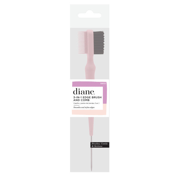 Diane 3-in-1 Edge Brush And Comb D8123 Main image