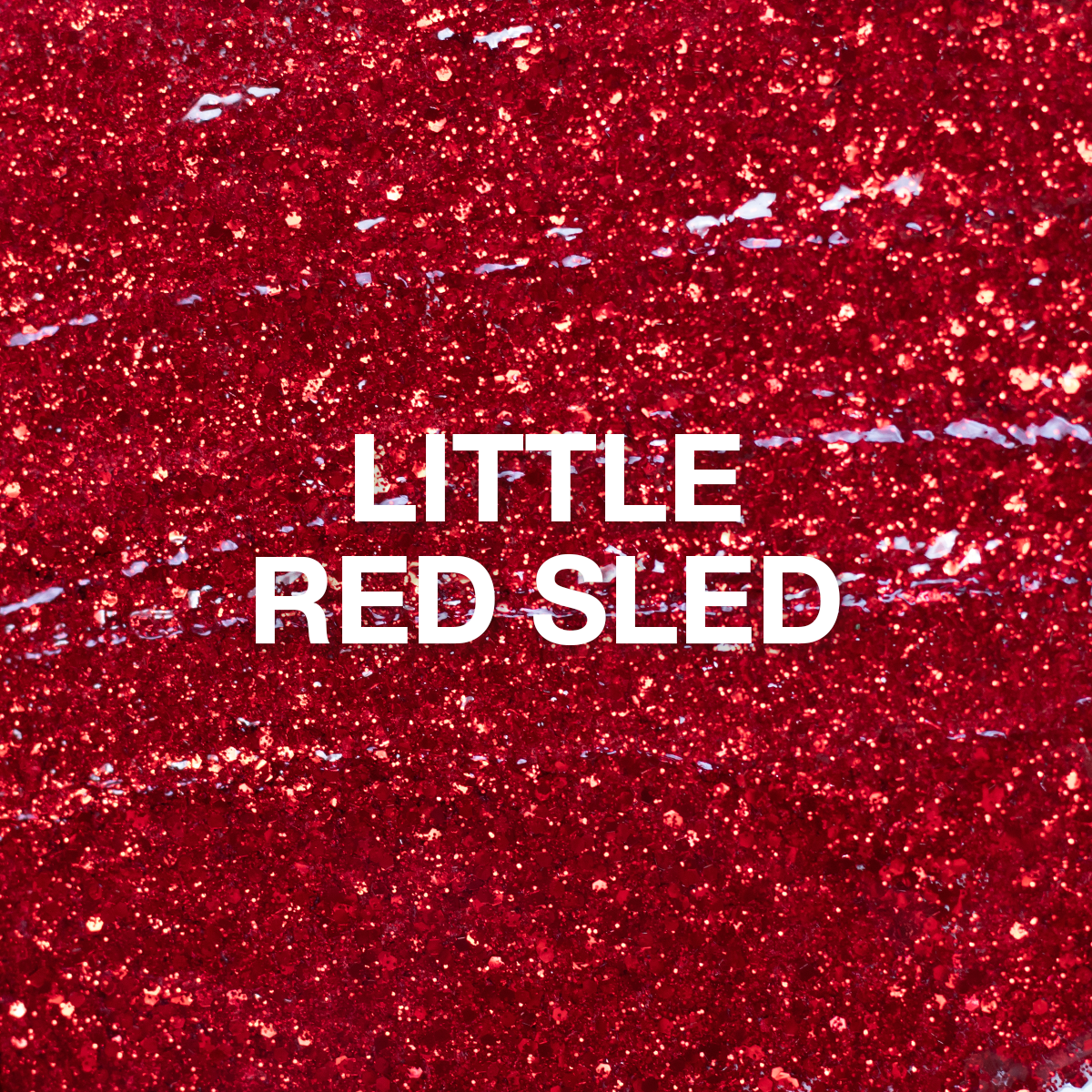 Light Elegance - Little Red Sled Glitter Gel (10ml) Secondary image