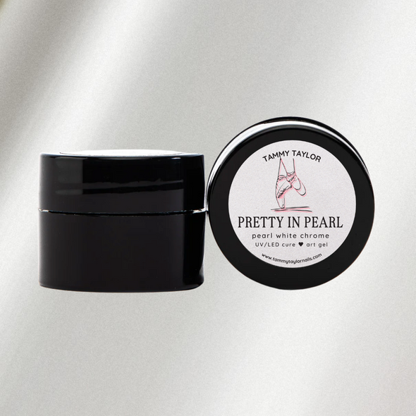 Tammy Taylor - Pretty In Pearl White Chrome Art Gel .25oz Main image