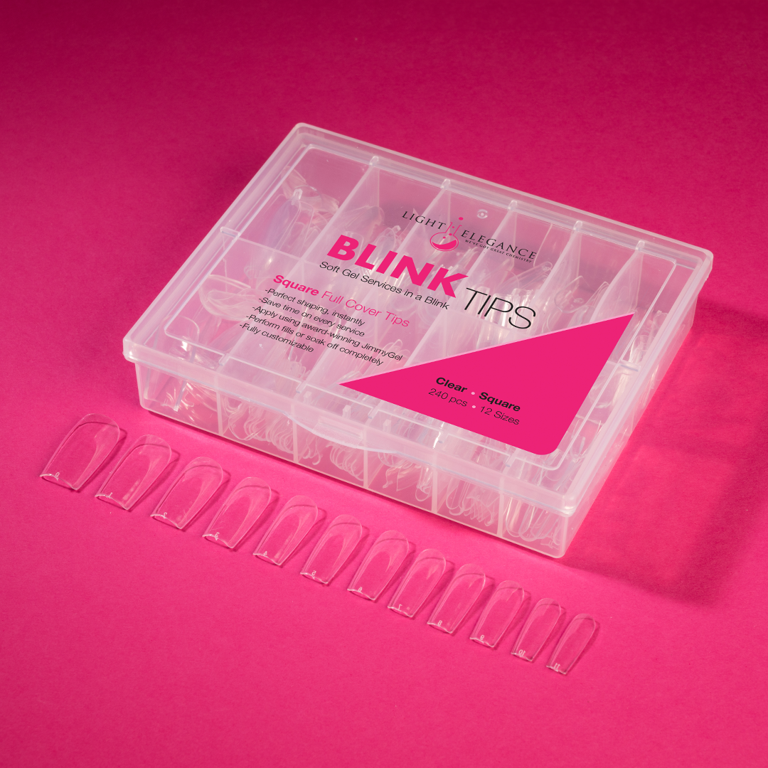 Light Elegance - Blink Tips Clear 240pcs - Square Secondary image