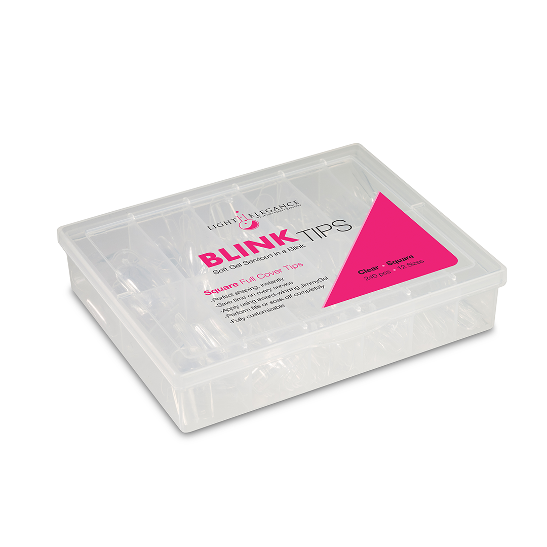 Light Elegance - Blink Tips Clear 240pcs - Square Main image