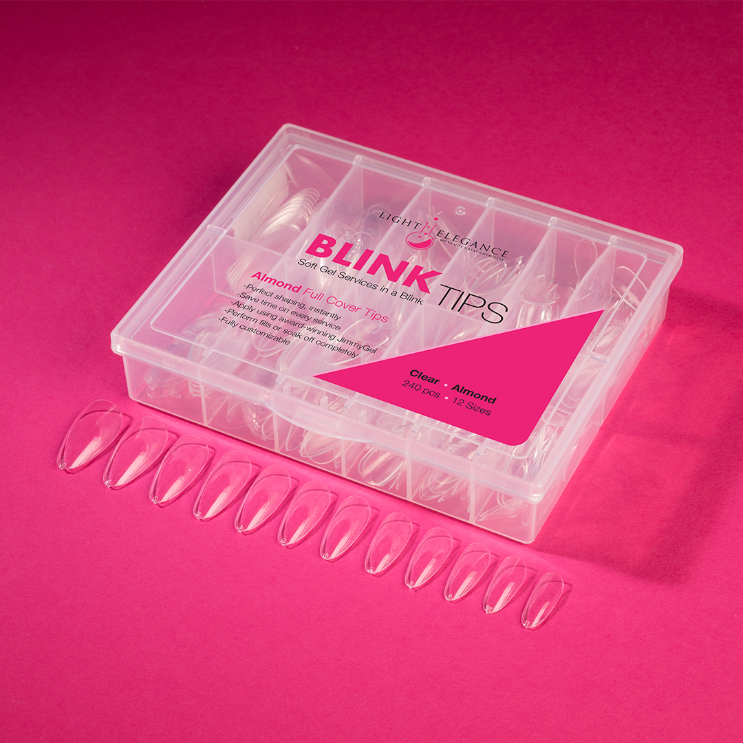 Light Elegance - Blink Tips Clear 240pcs - Almond