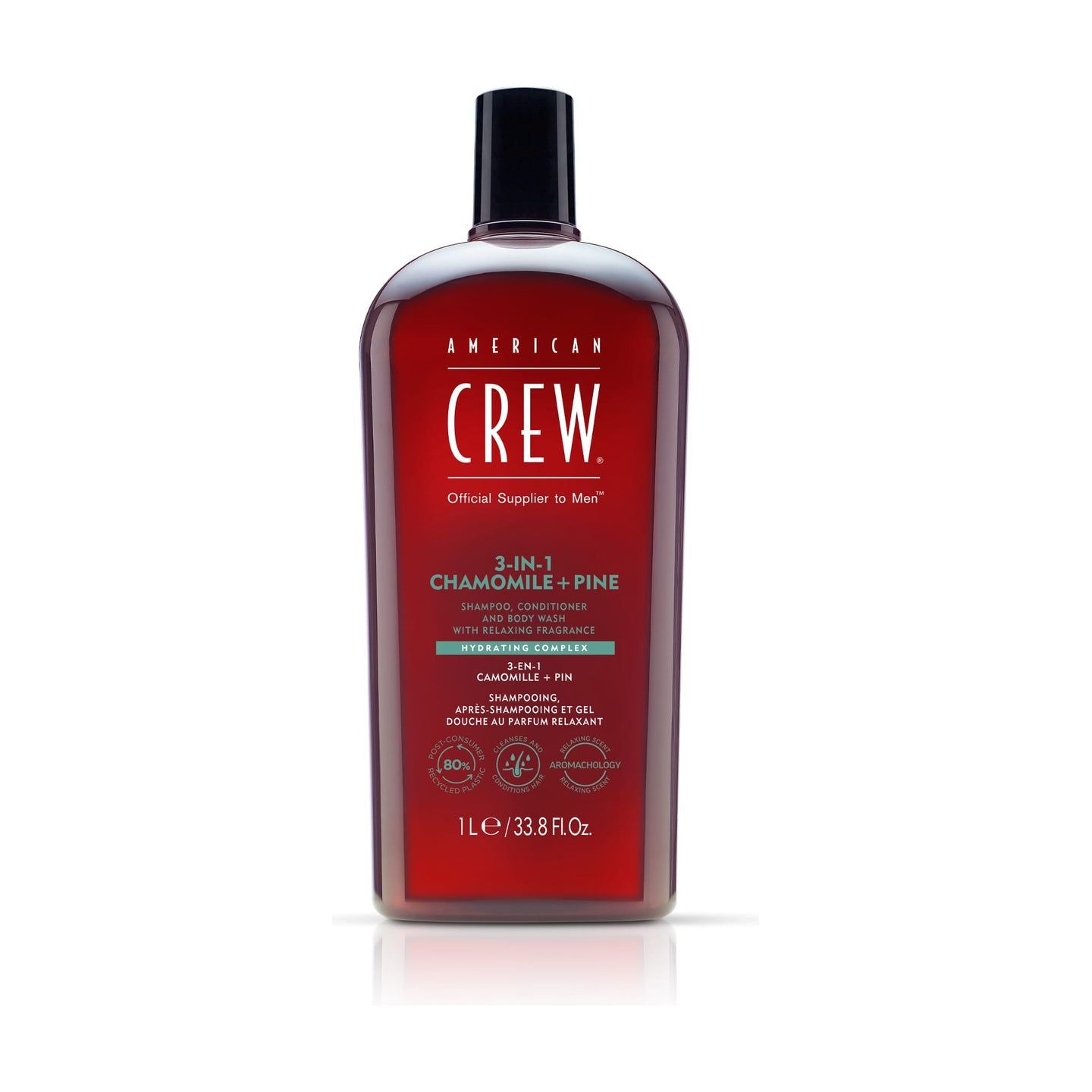 American Crew 3-In-1 Chamomile & Pine Shampoo, Conditioner, Body Wash Main image