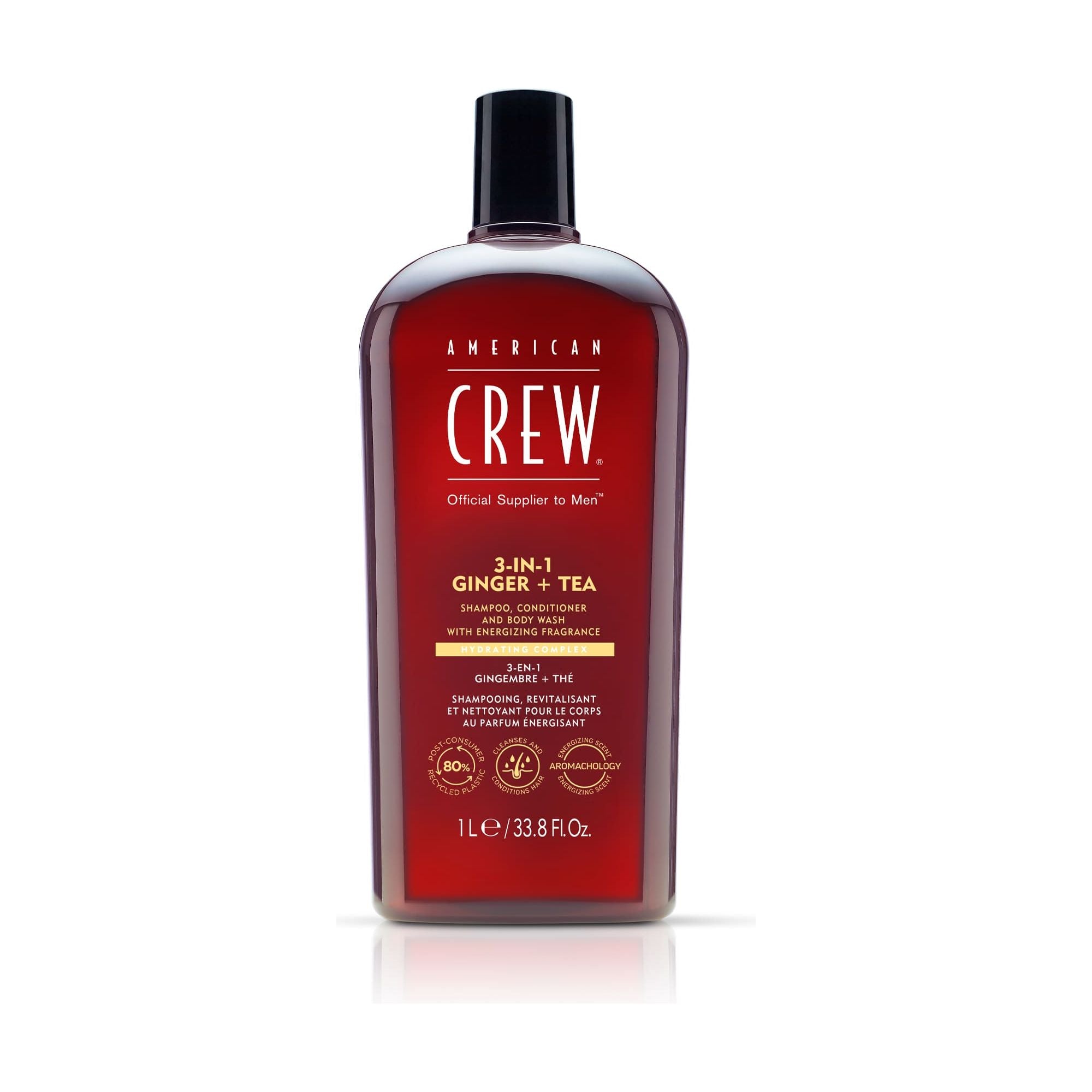 American Crew 3-In-1 Ginger + Tea Shampoo, Conditioner, Body Wash Main image