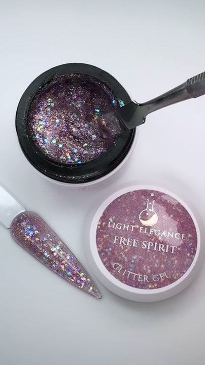 Light Elegance - Free Spirit Glitter Gel  - 10ml