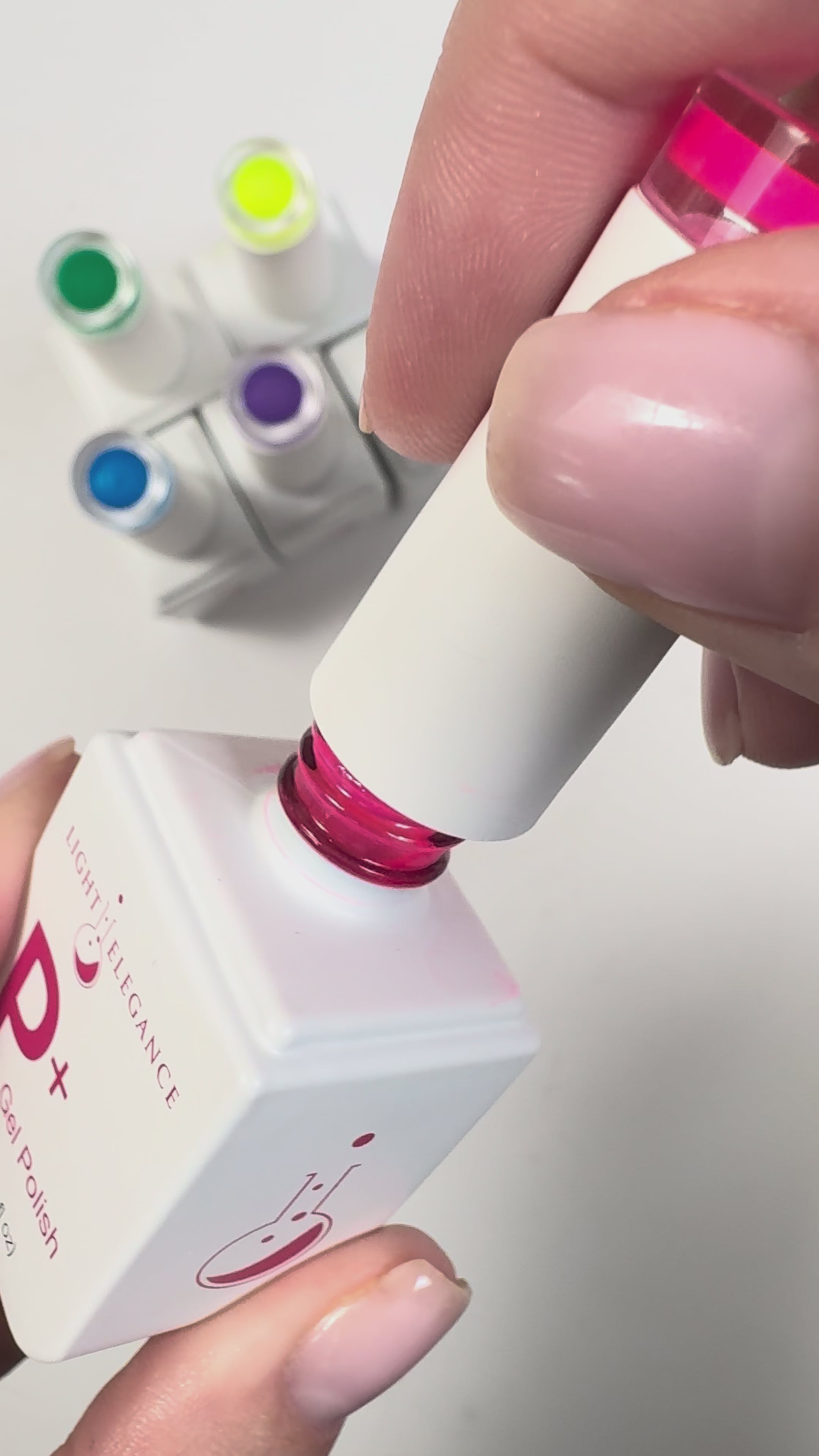 Light Elegance - P+ Hot Pink Jelly Gel Polish (10ml)