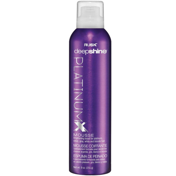 Rusk Deepshine PlatinumX Mousse 9oz