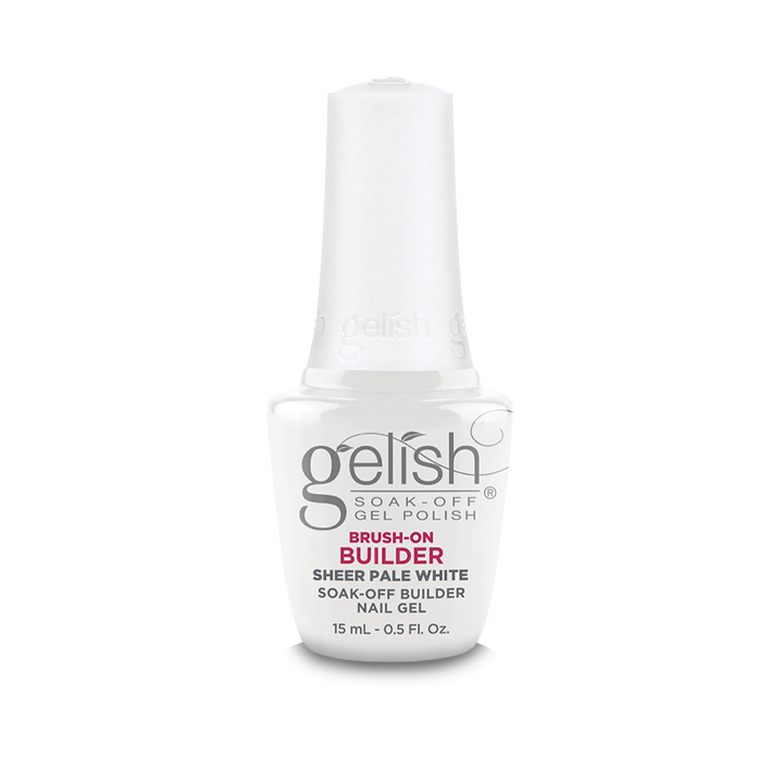 Gelish Brush On Builder Gel .5oz - Sheer Pale White Main image