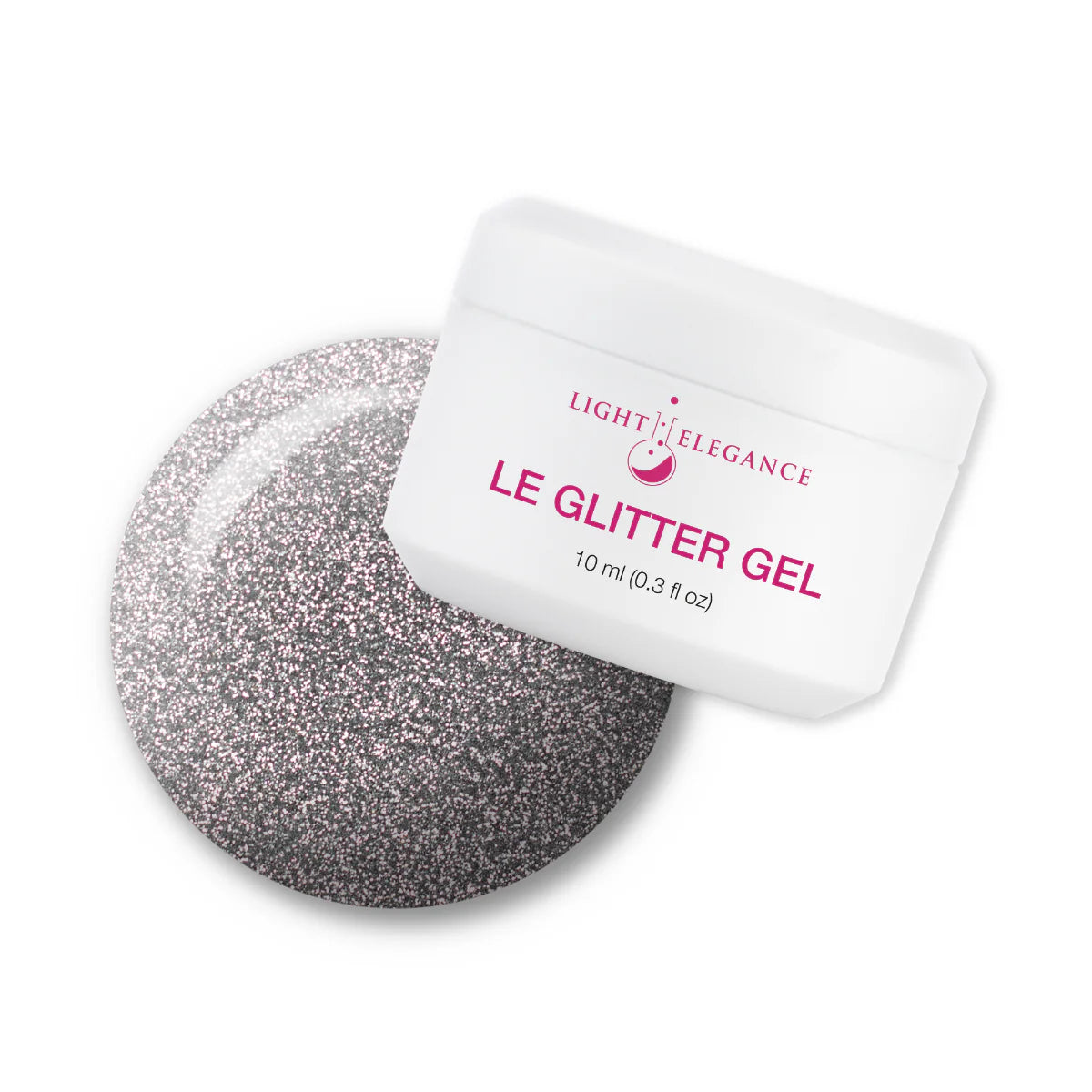 Light Elegance - Silver Sparkle Glitter Gel 10ml Main image
