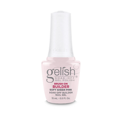Gelish Brush On Builder Gel .5oz - Soft Sheer Pink