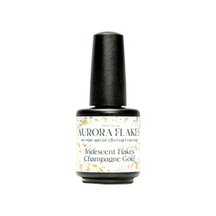 Tammy Taylor Aurora Flakes Gel Top Coat - Iridescent Champagne Gold 5oz