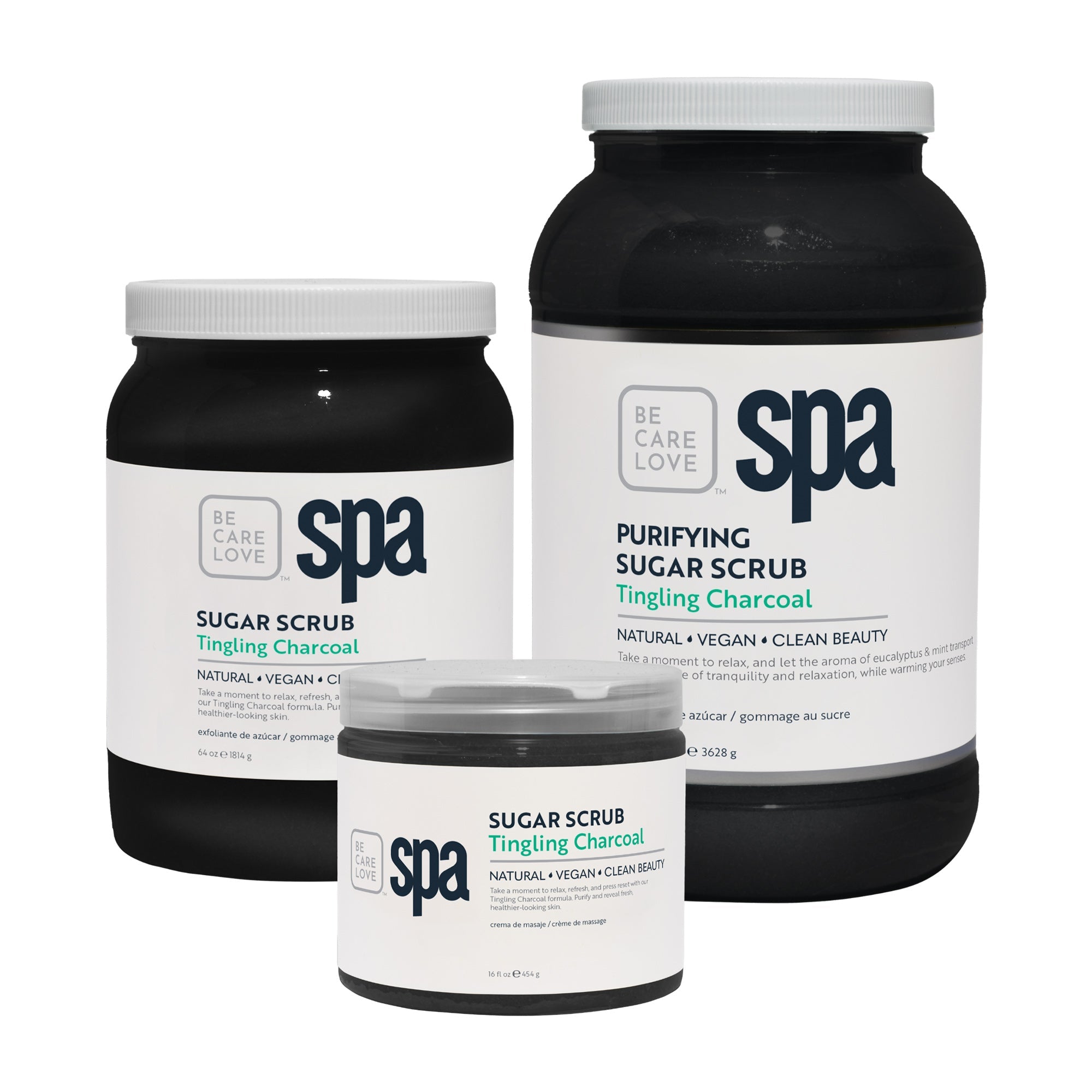 Be Care Love Sugar Scrub - Tingling Charcoal