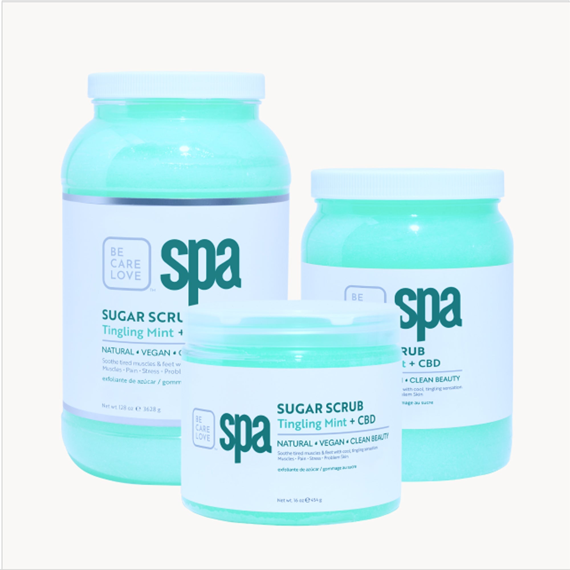 Be Care Love Sugar Scrub - Tingling Mint Main image