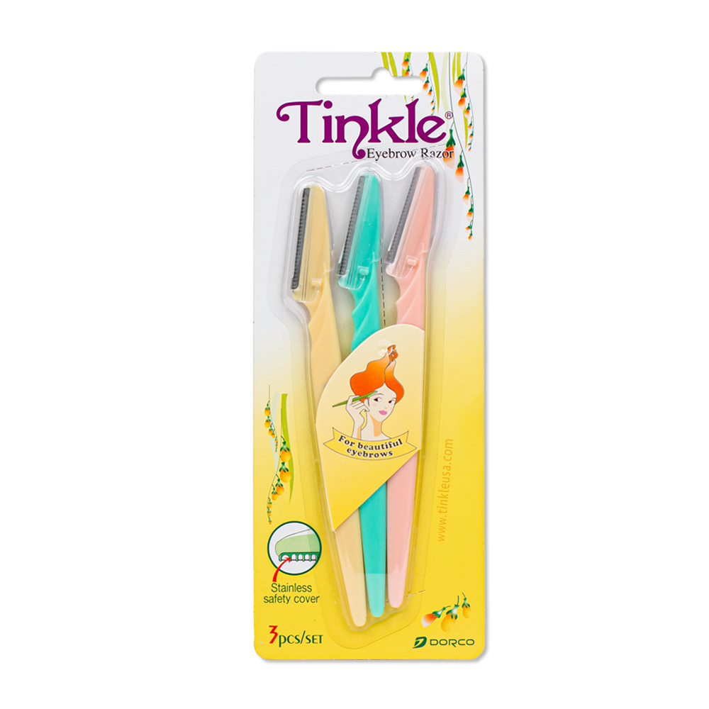 Dorco Tinkle Eyebrow Razor 3pk