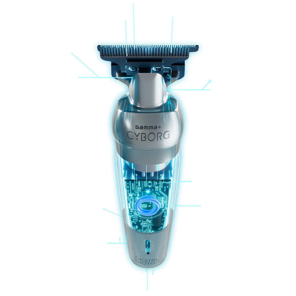 Gamma+ Cyborg Digital Brushless Trimmer