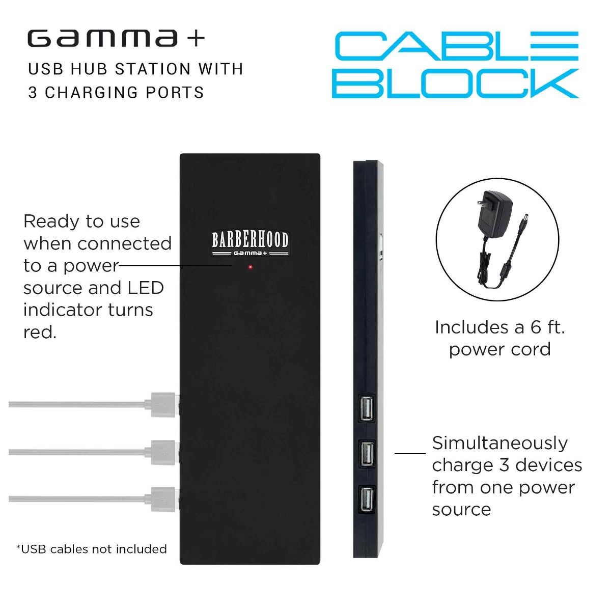 Stylecraft Gamma + -Charging  Cable Block