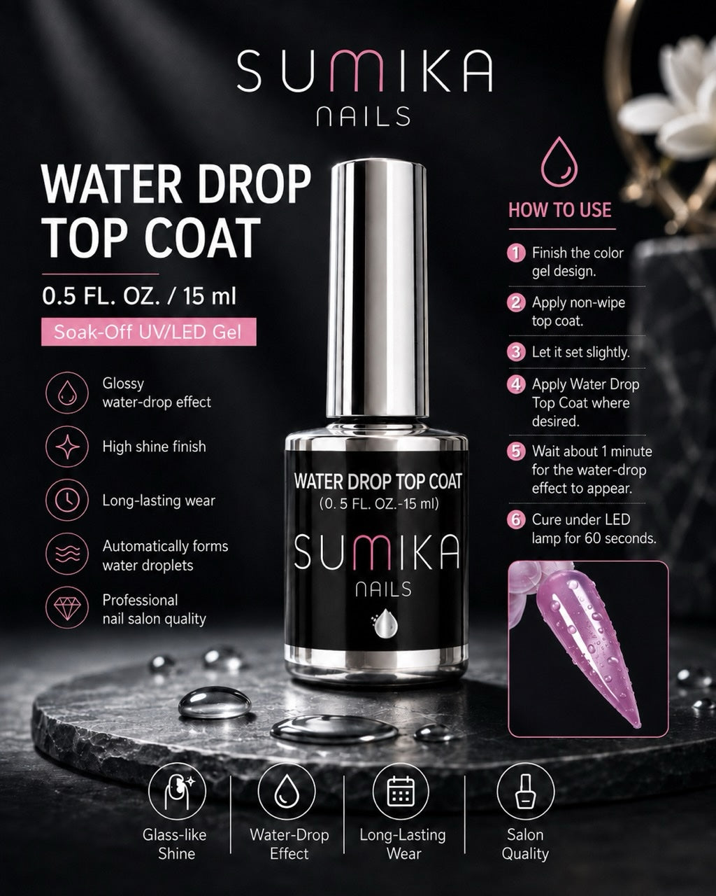 Sumika Water Drop Top Coat .5oz