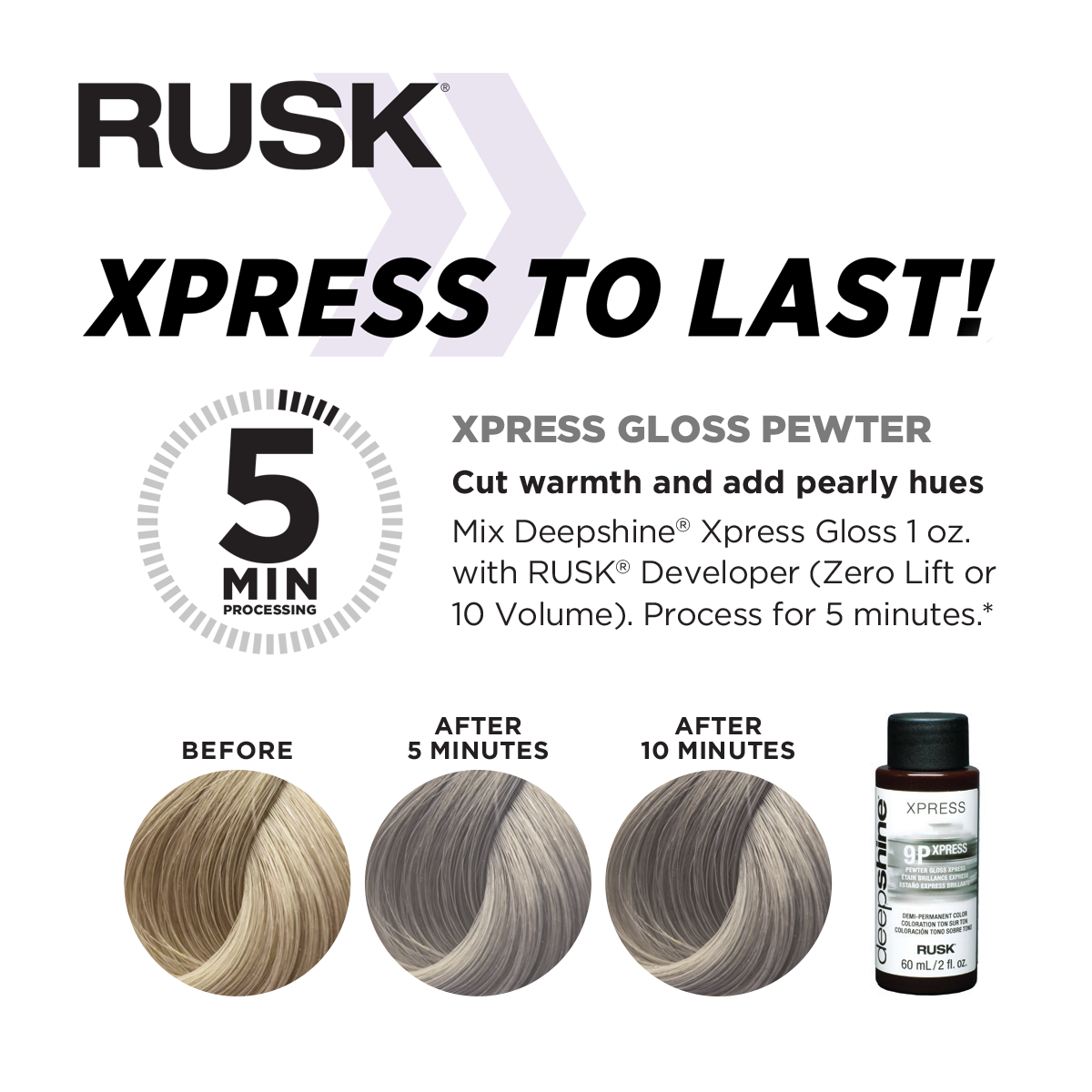 Rusk Deepshine Xpress Gloss 2oz