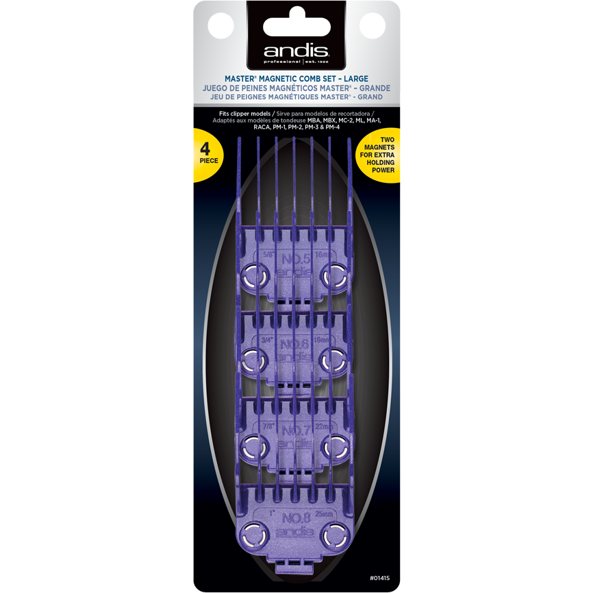Andis Master Dual Magnet Large 4-Comb Set Main image