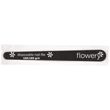 Flowery Disposable Nail Files Tapered Black 100/180 - 100pk