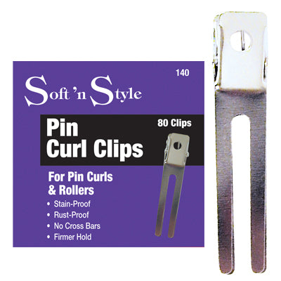 Soft N Style Double Prong Curl Clips (140) - 80pk Main image
