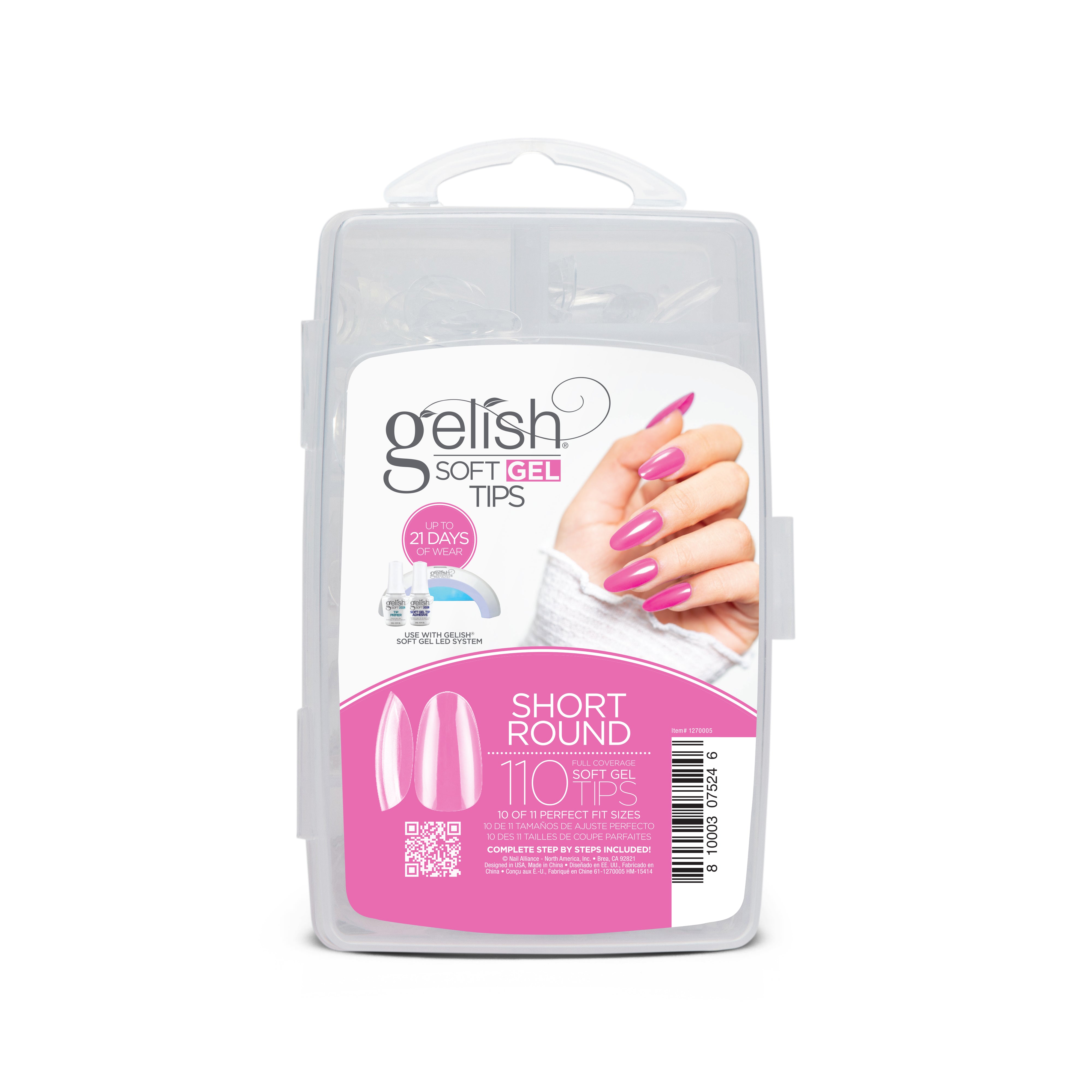Gelish Soft Gel Tips - Short Round Secondary image