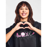 Betty Dain Love Embroidered Styling Cape - (280-BLK)